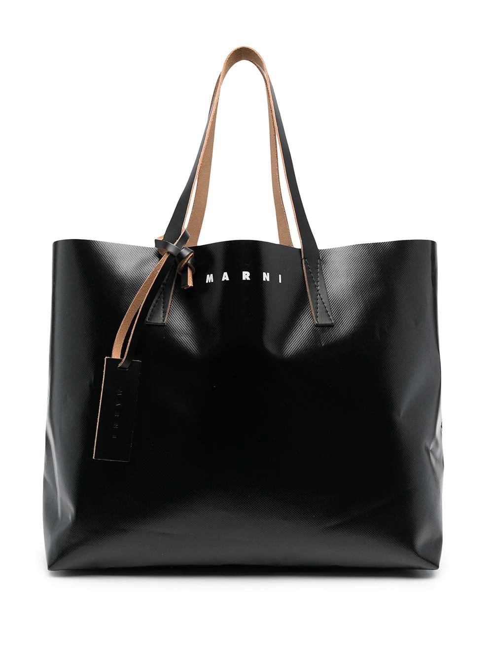 contrast-panel tote bag - 1