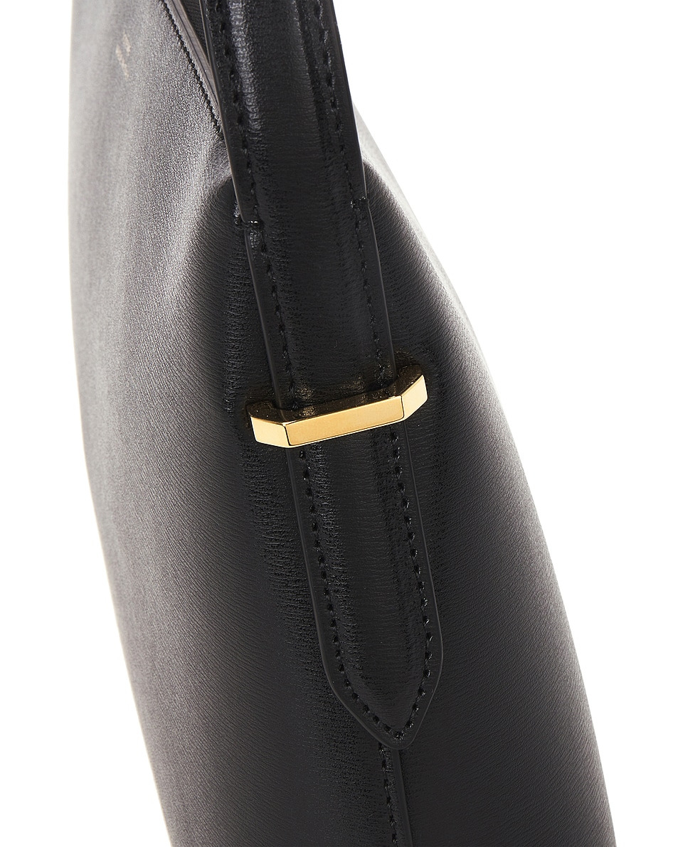 Leather Scoop Wristlet Bag - 8