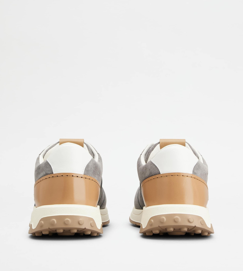 Tod's SNEAKERS IN SUEDE - GREY, BROWN, WHITE outlook