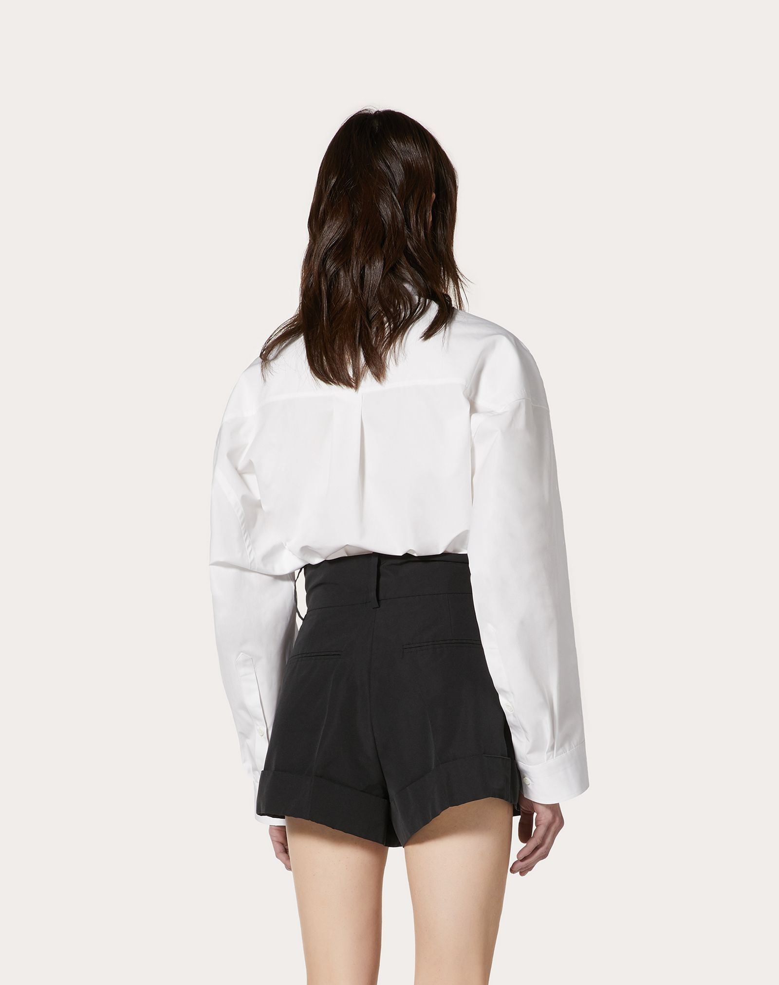 Cropped Compact Poplin Shirt - 4