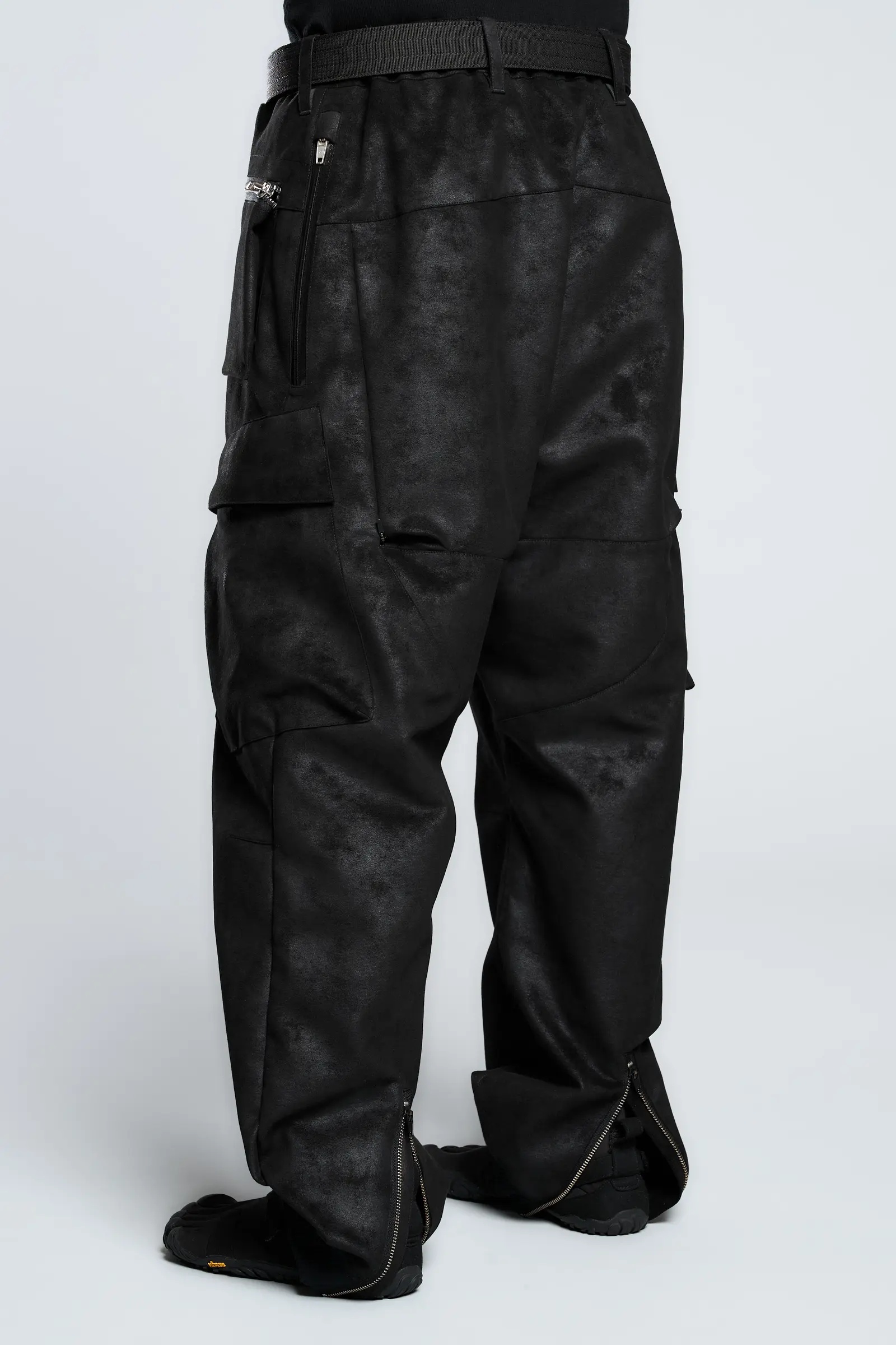 P38-TO Scrim Laced Ultra-Microfiber Cargo Pant Black - 10