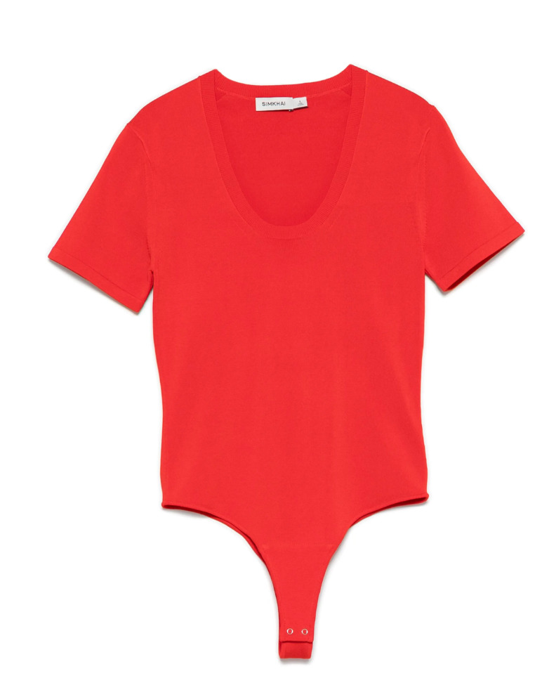 Drew Bodysuit Fiery Red - 5