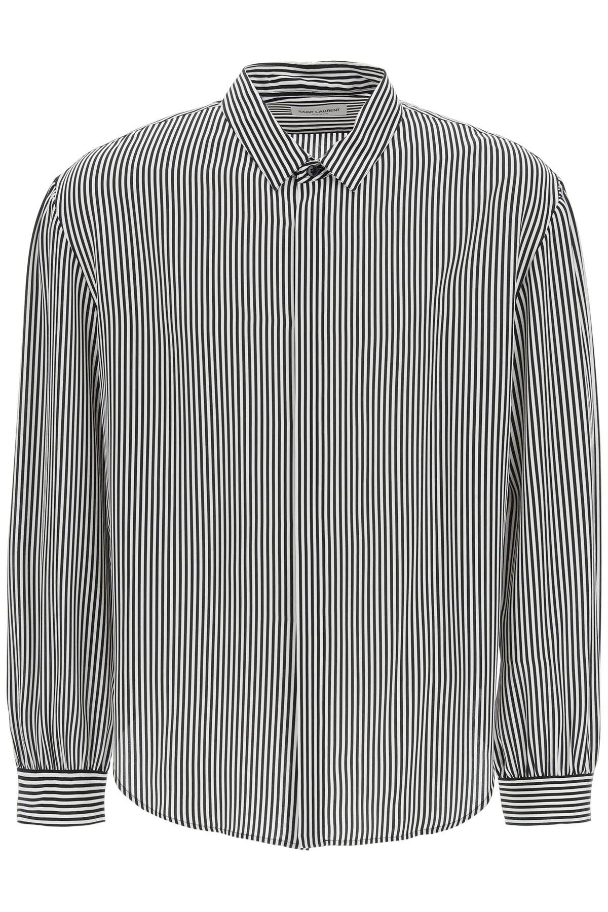 STRIPED SILK SHIRT - 1