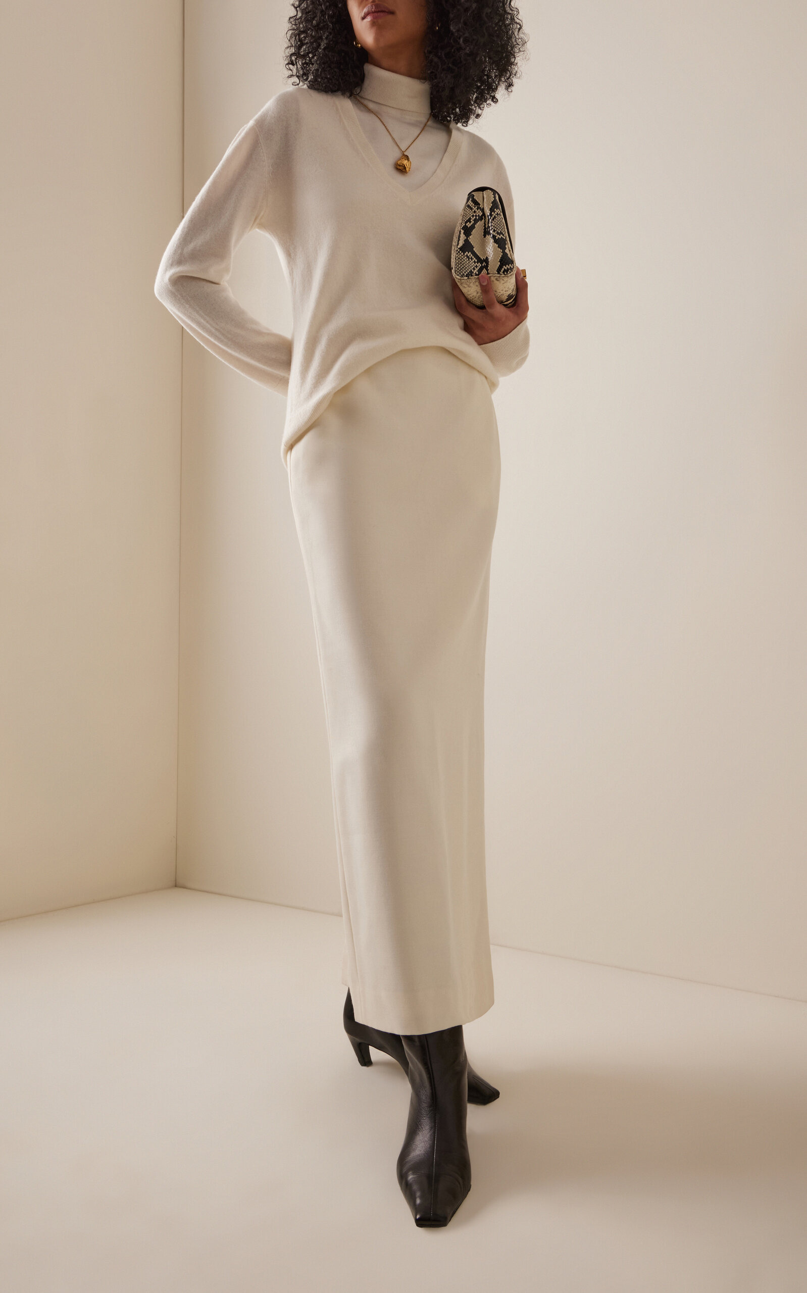 Cashmere Knit Sweater ivory - 3