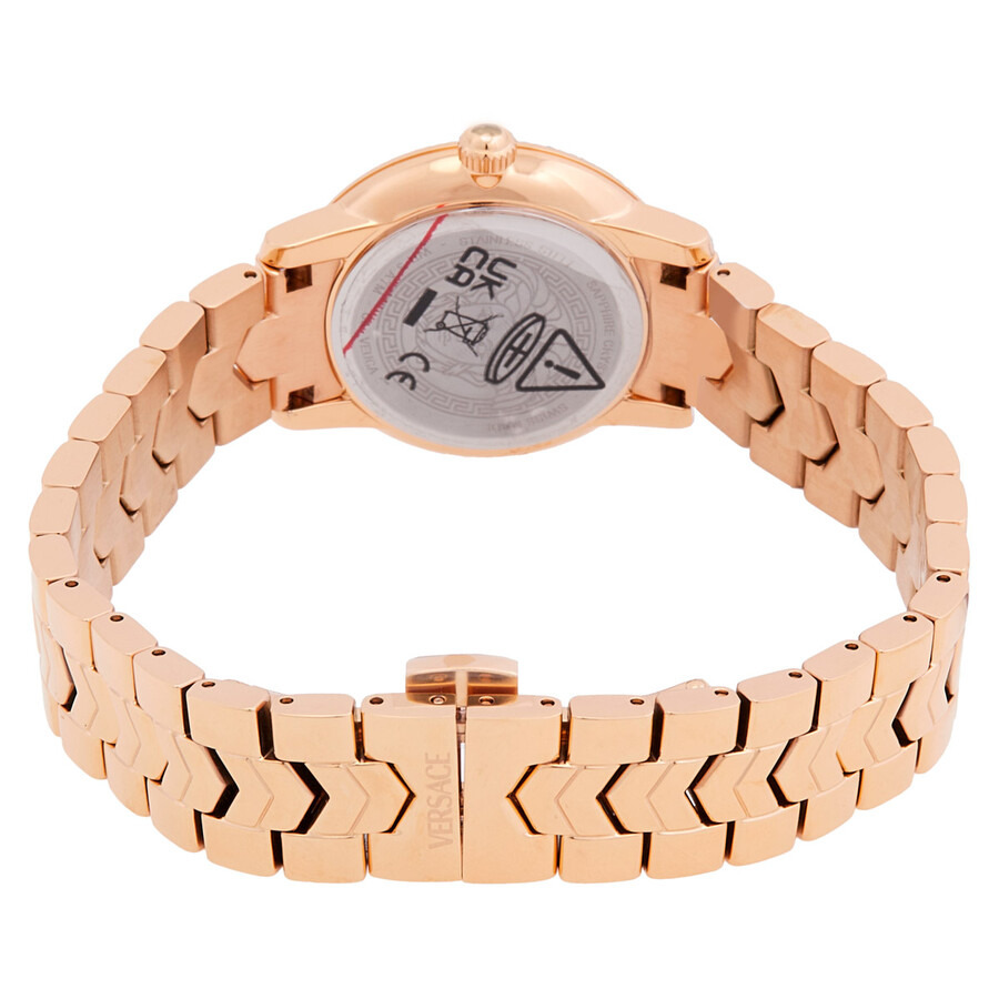 Versace V-Icon Quartz White Dial Ladies Watch VEUCA0724 - 3