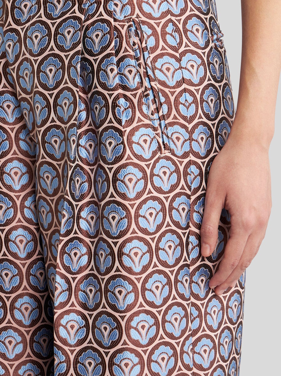 JACQUARD TROUSERS WITH PLEATS - 4