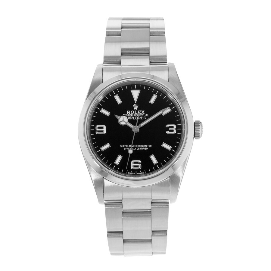 Pre-owned Rolex Explorer Automatic Chronometer Black Dial Men's Watch 14270 BKSO - 2