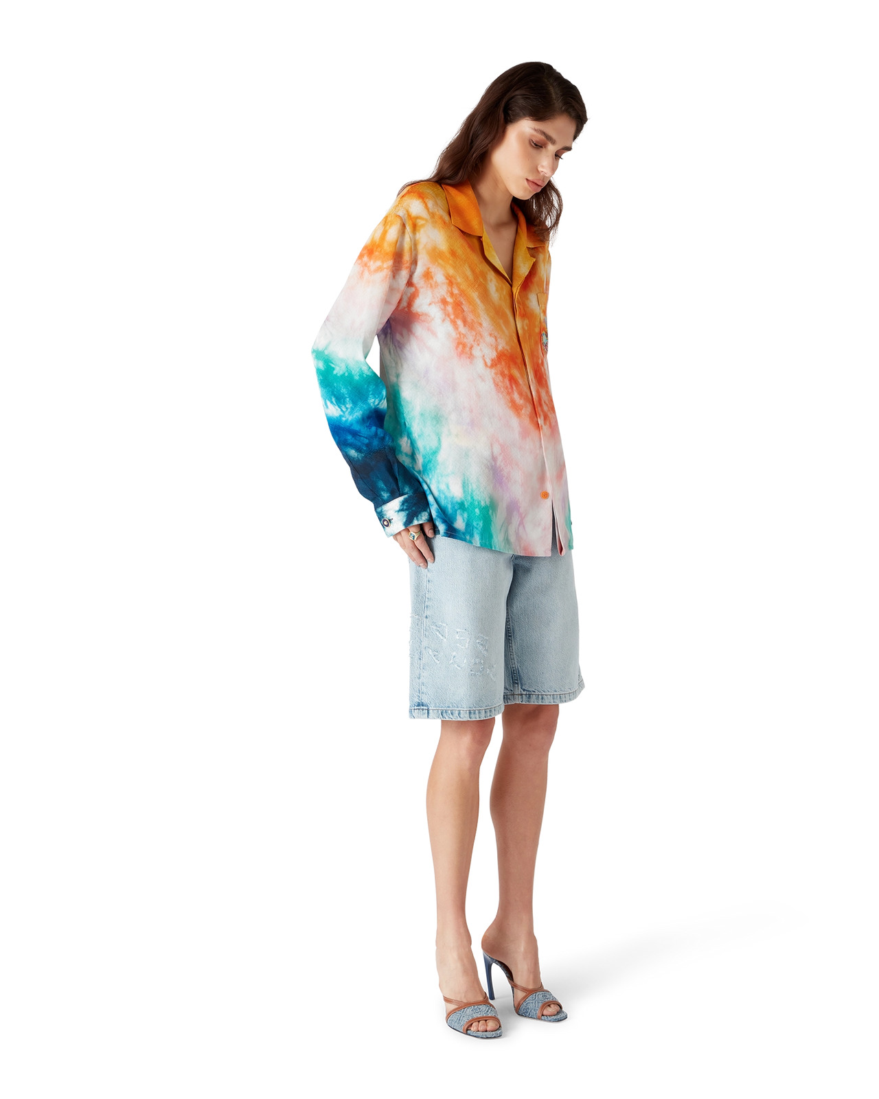 Surf Trip Long Sleeve Silk Shirt| Casablanca Paris - 2
