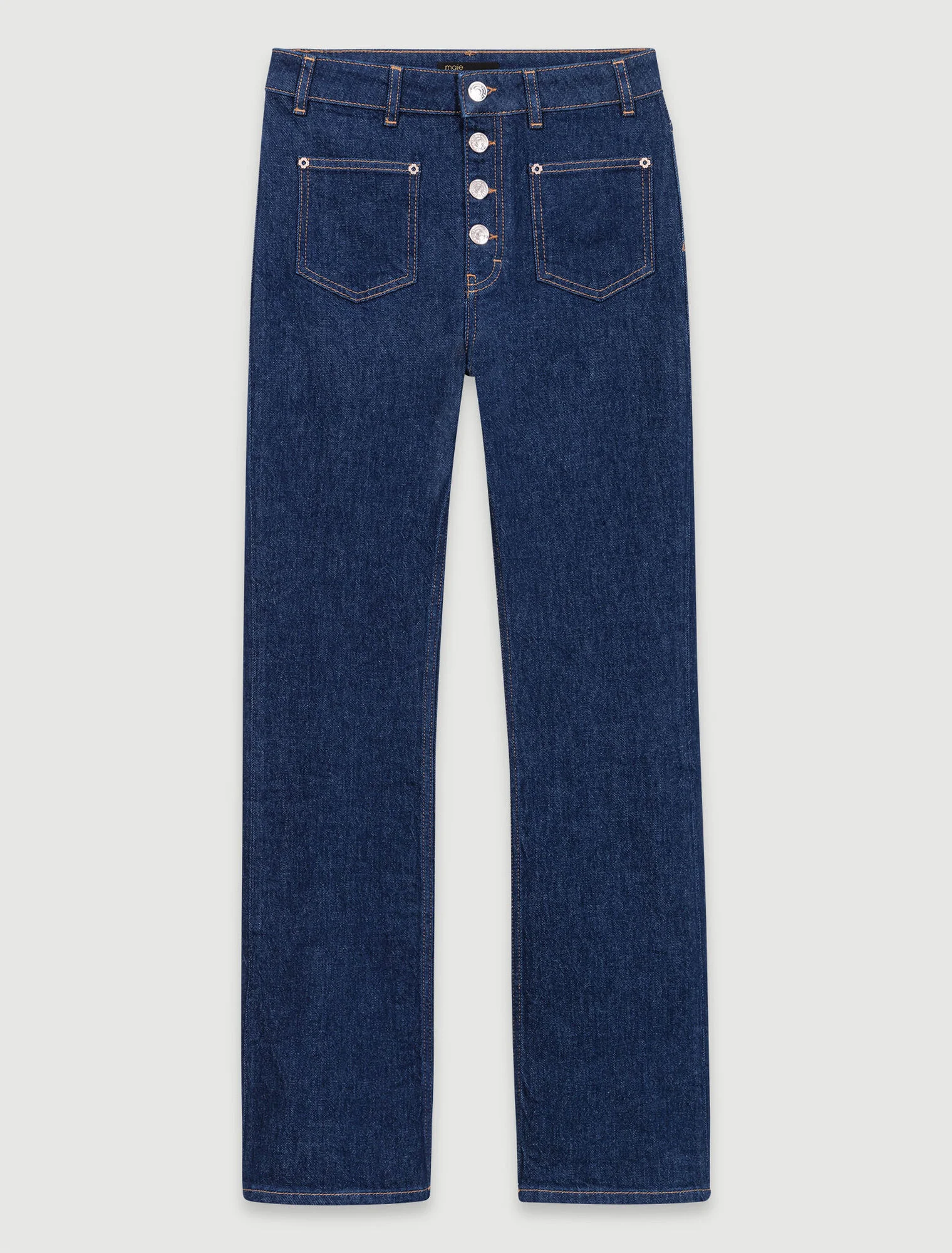 Denim jeans with pockets - 1