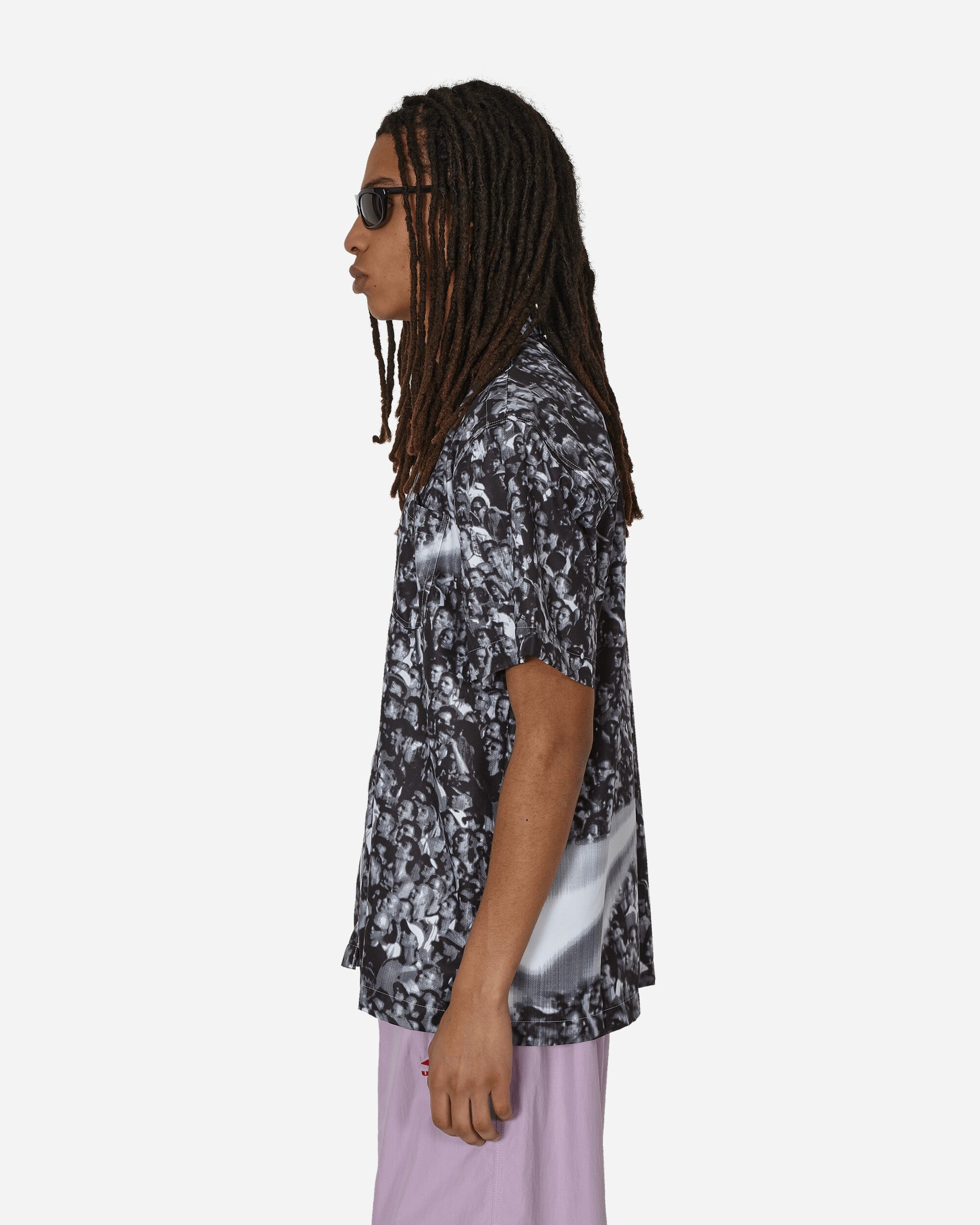 Printed Shortsleeve Shirt White / Black - 2