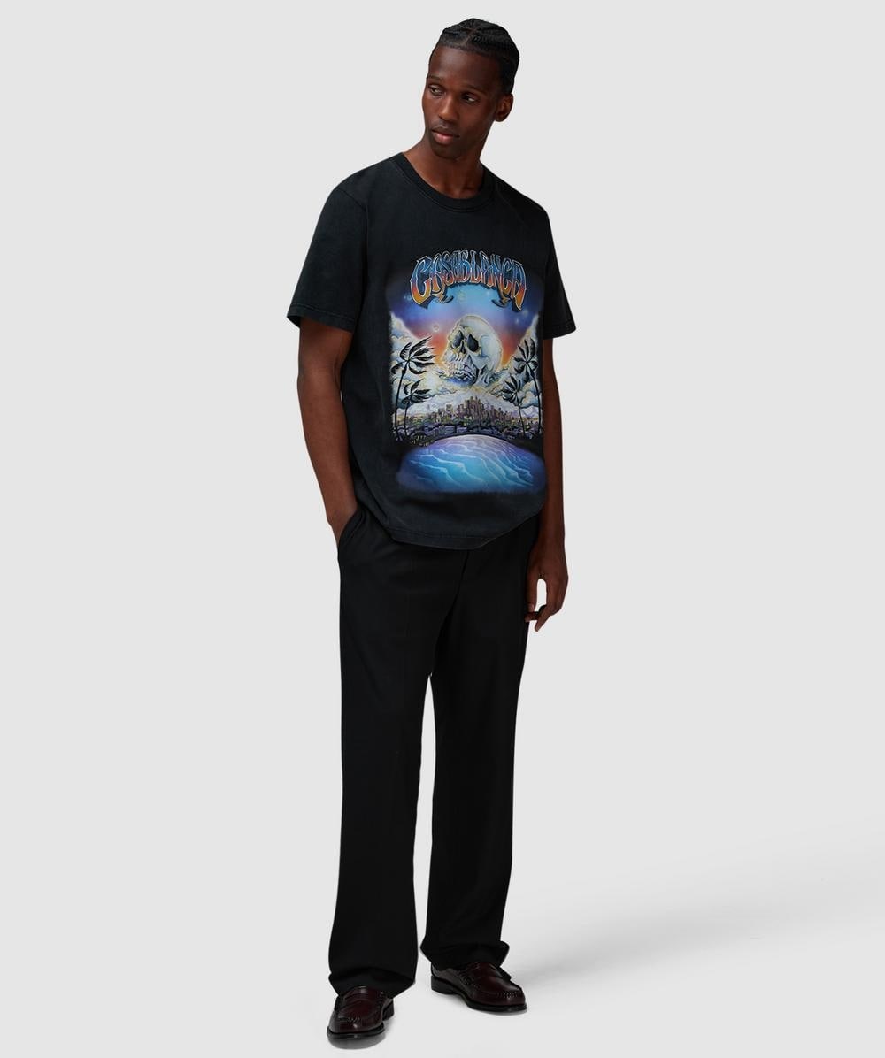 CASABLANCA Premonition hotfix printed t-shirt | sevenstore