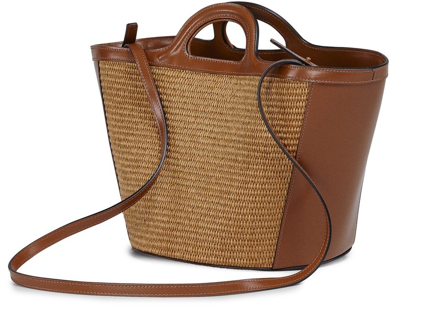 Small Tropicalia bag in raffia and leather - 4