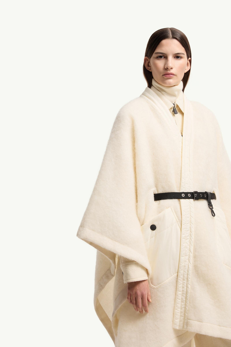 Mohair, Alpaca & Wool Blend Belted Cape 7