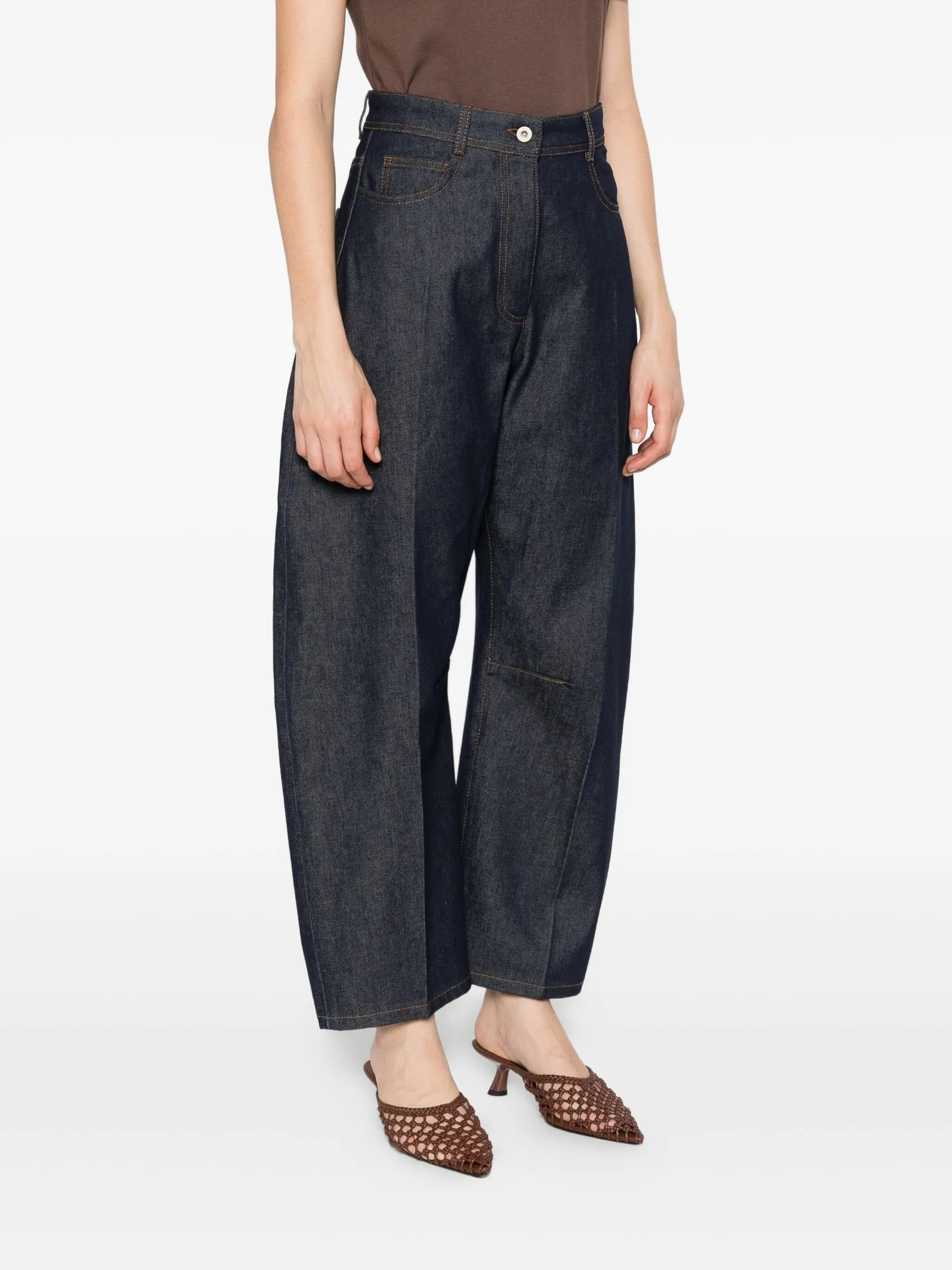Mark Kenly Domino Tan Dart-detailing Jeans - 4