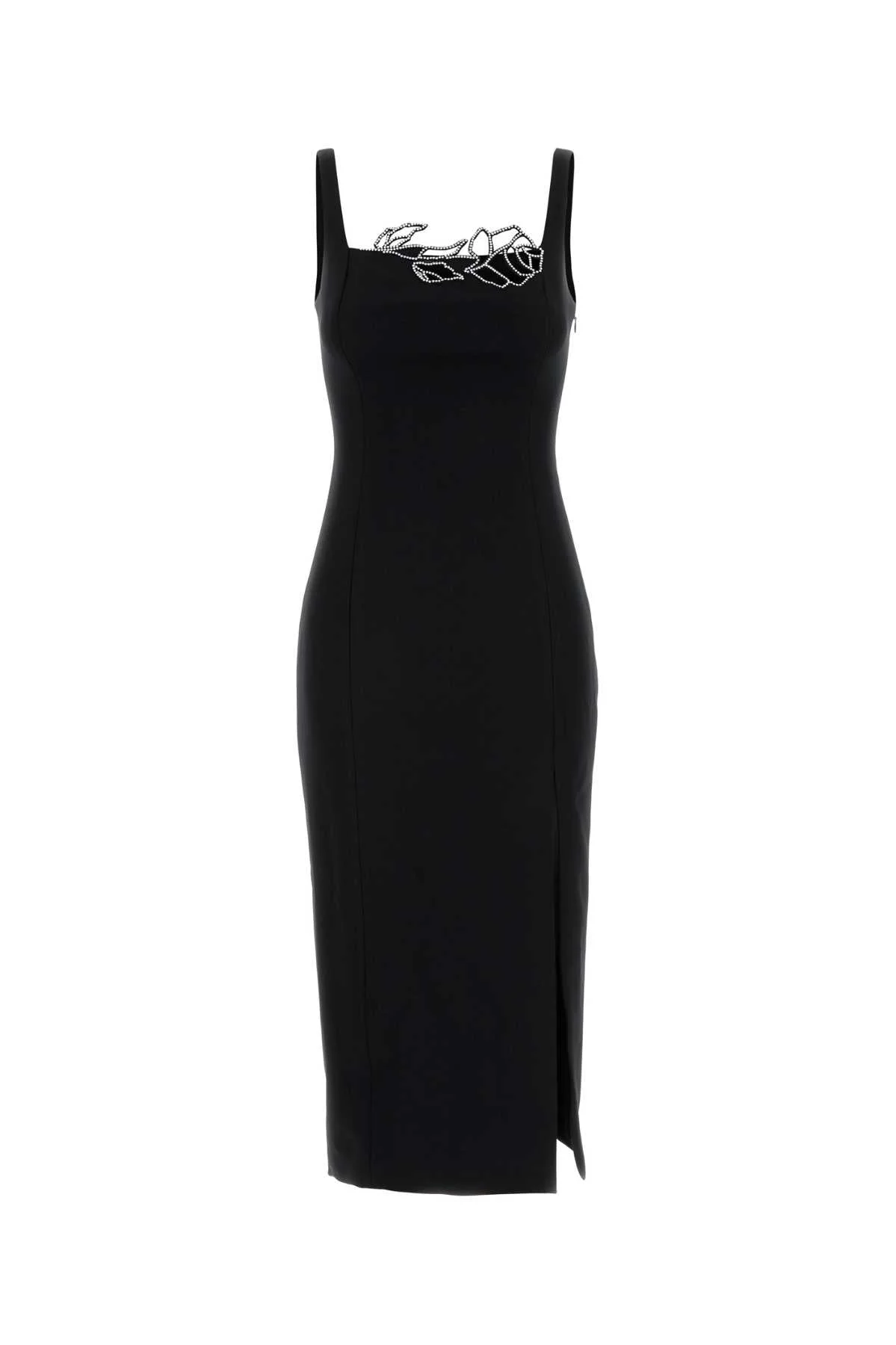 Blumarine Women Black Stretch Crepe Dress - 1