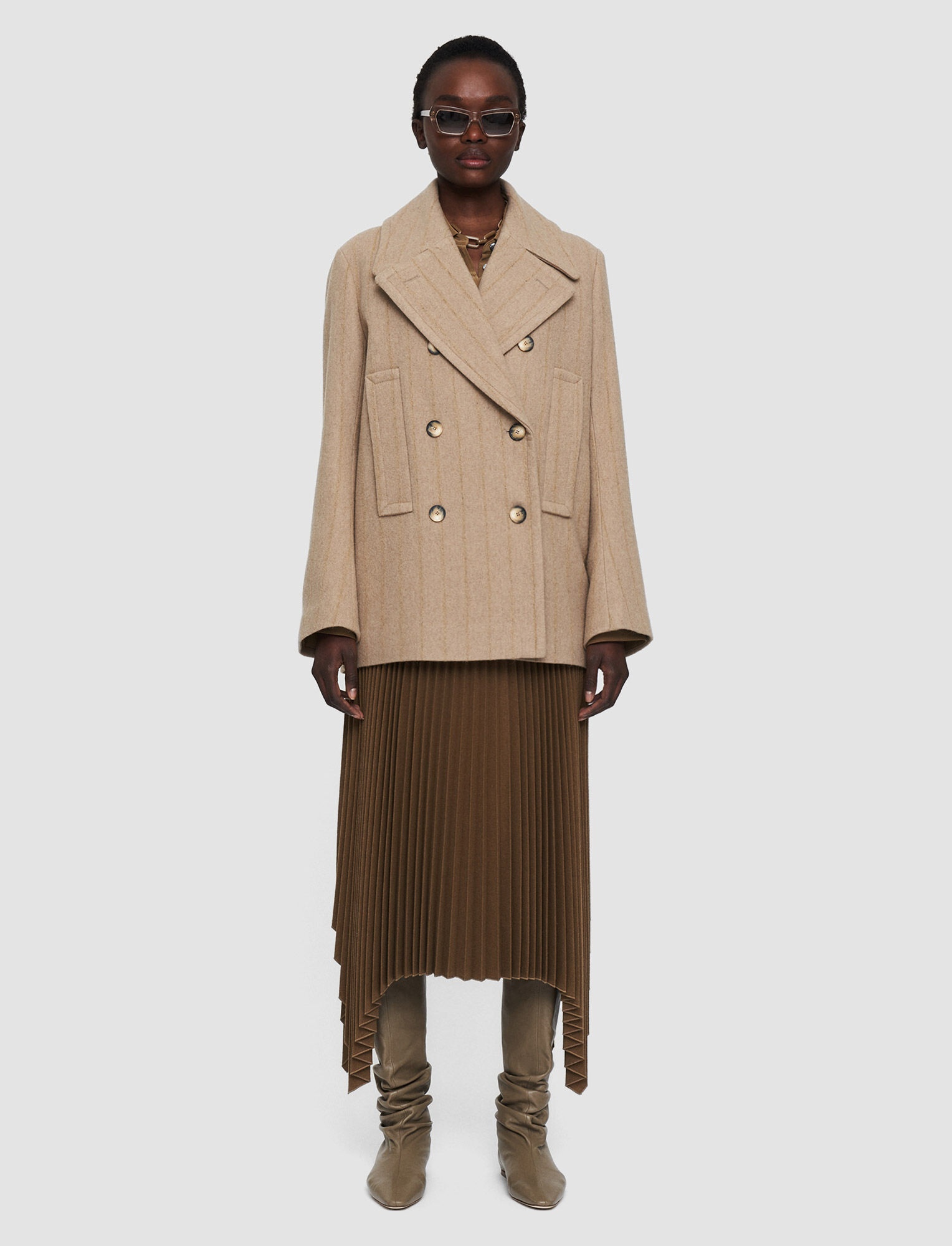 Shadow Pinstripe Claude Coat - 2