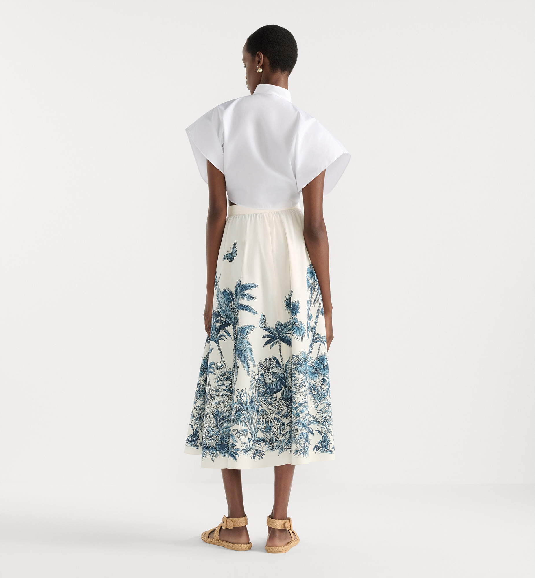 Dioriviera Mid-Length Flared Skirt - 3