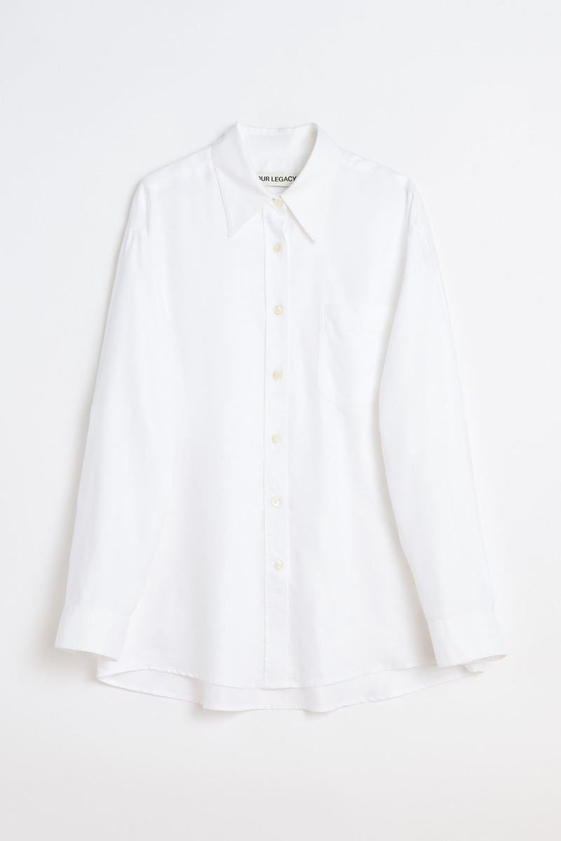 Precious Shirt Static White Liquid Oxford 1