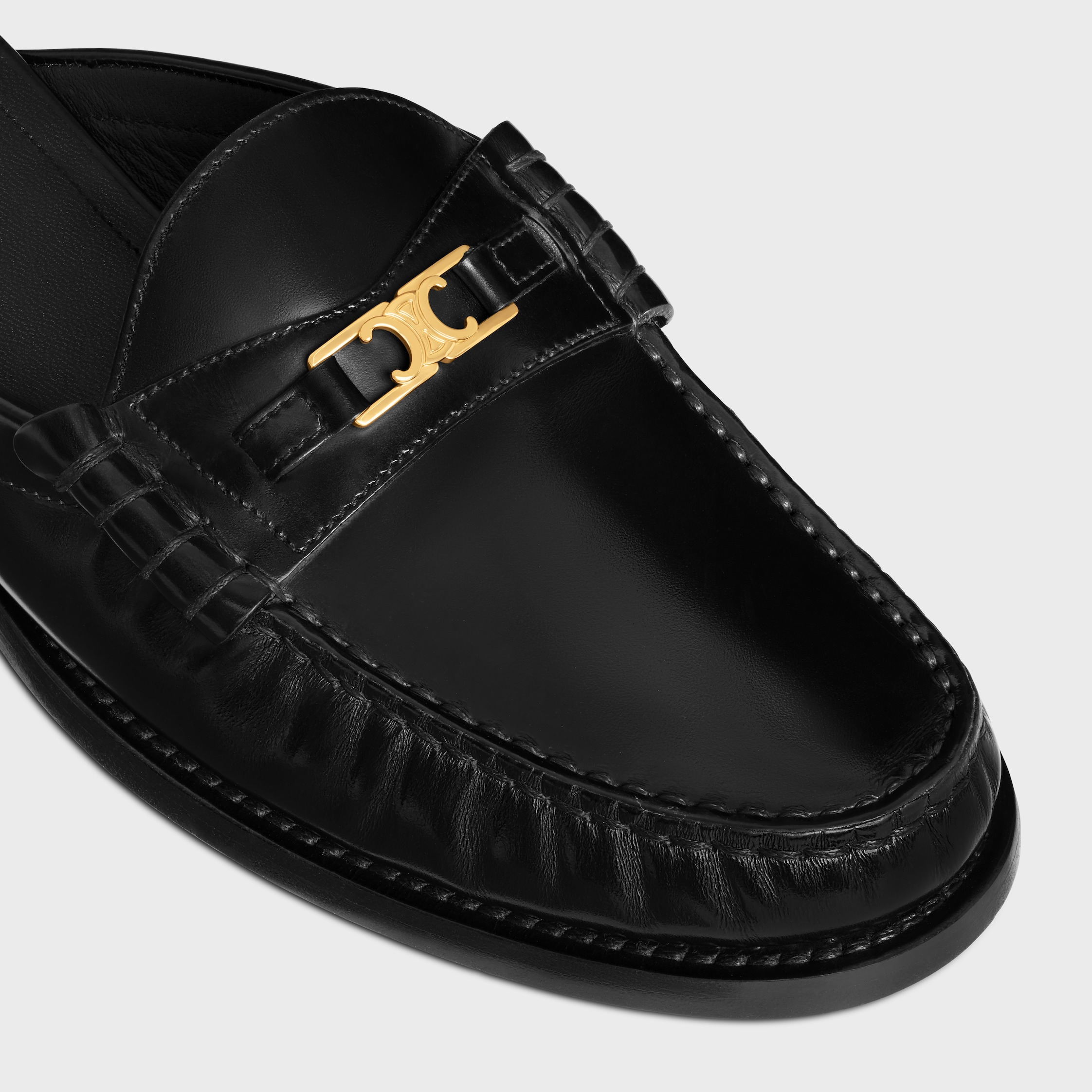 CELINE LUCO MULE LOAFER  IN POLISHED BULL - 4