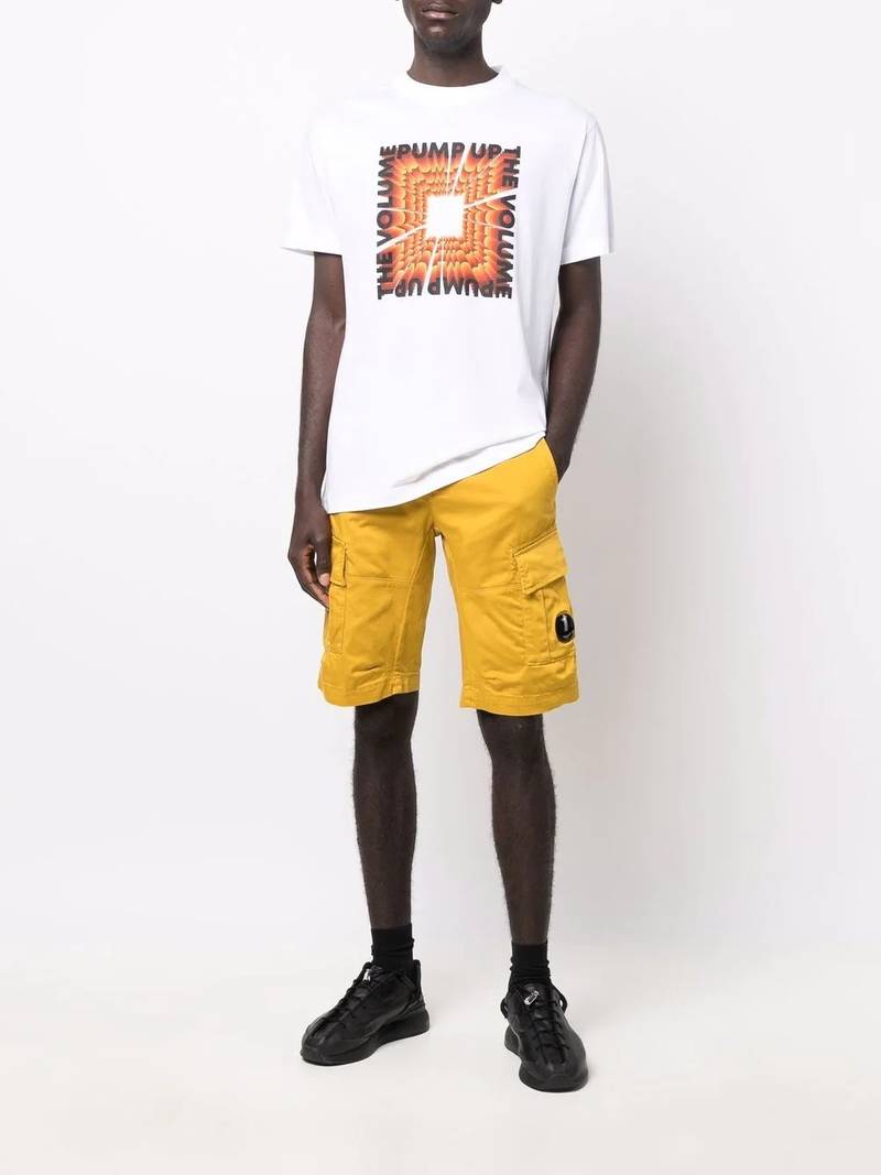 Marcelo Burlon County Of Milan Pump Up the Volume slogan T-shirt outlook