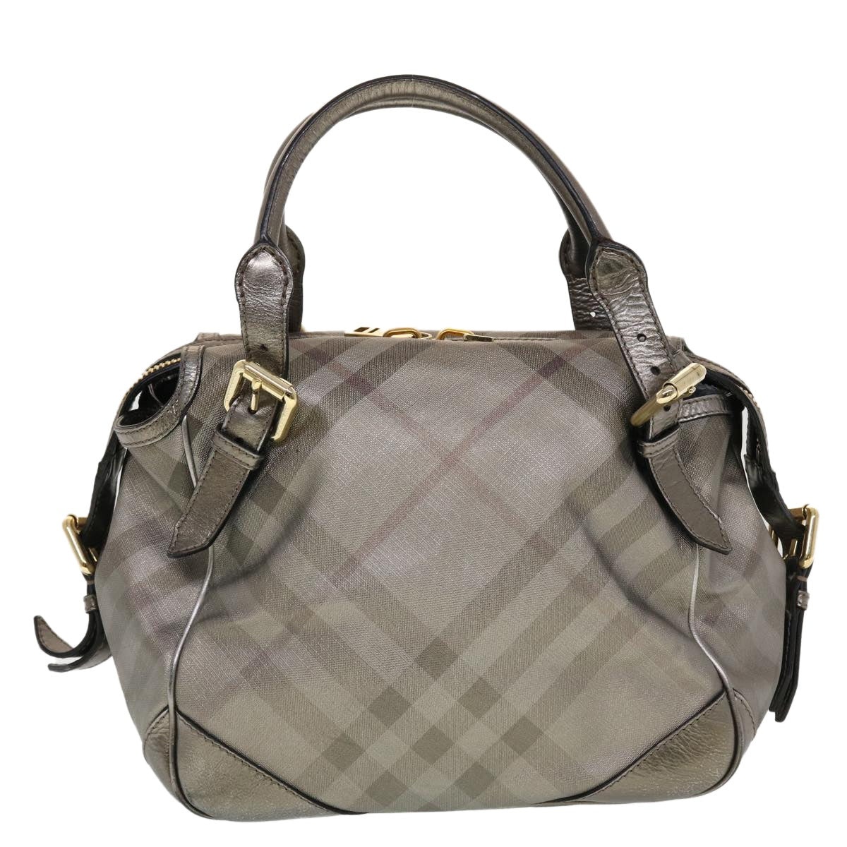 Burberry Nova Check Shoulder Bag Leather Silver - 2