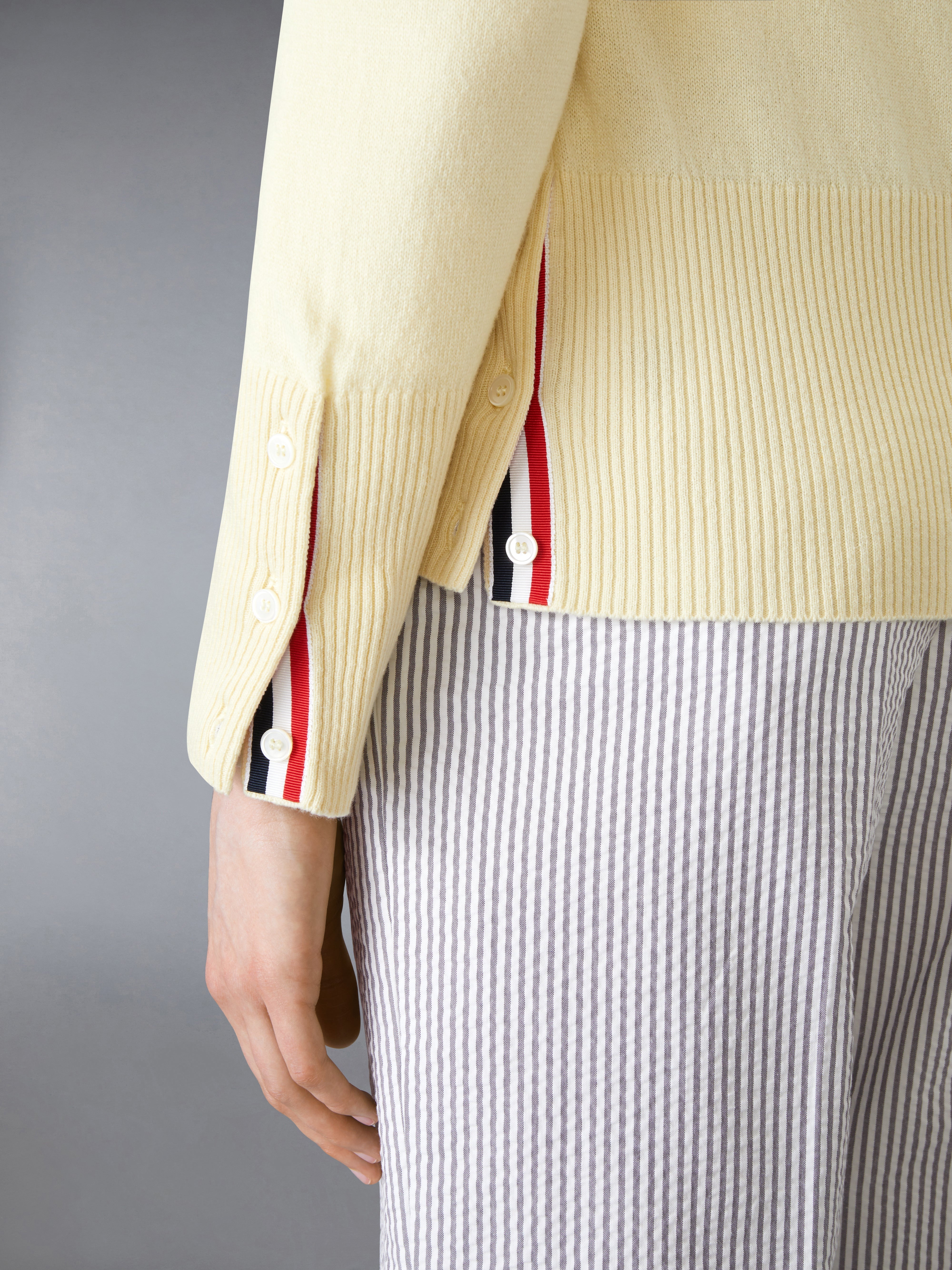 CLASSIC CASHMERE 4-BAR V-NECK CARDIGAN - 5