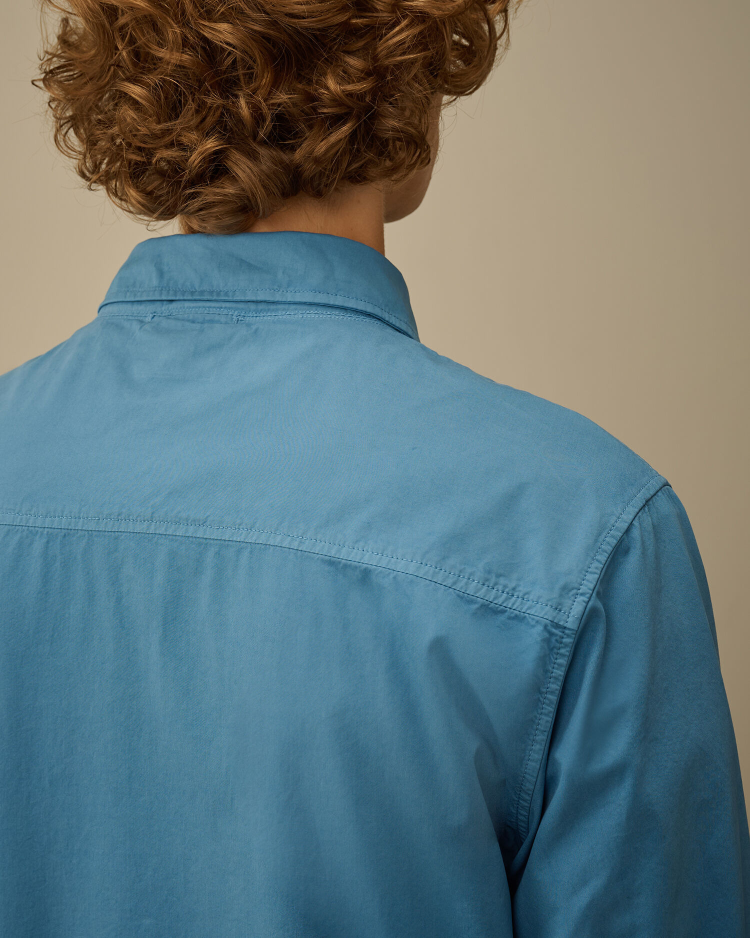 Organic Gabardine Zipped Overshirt - 6