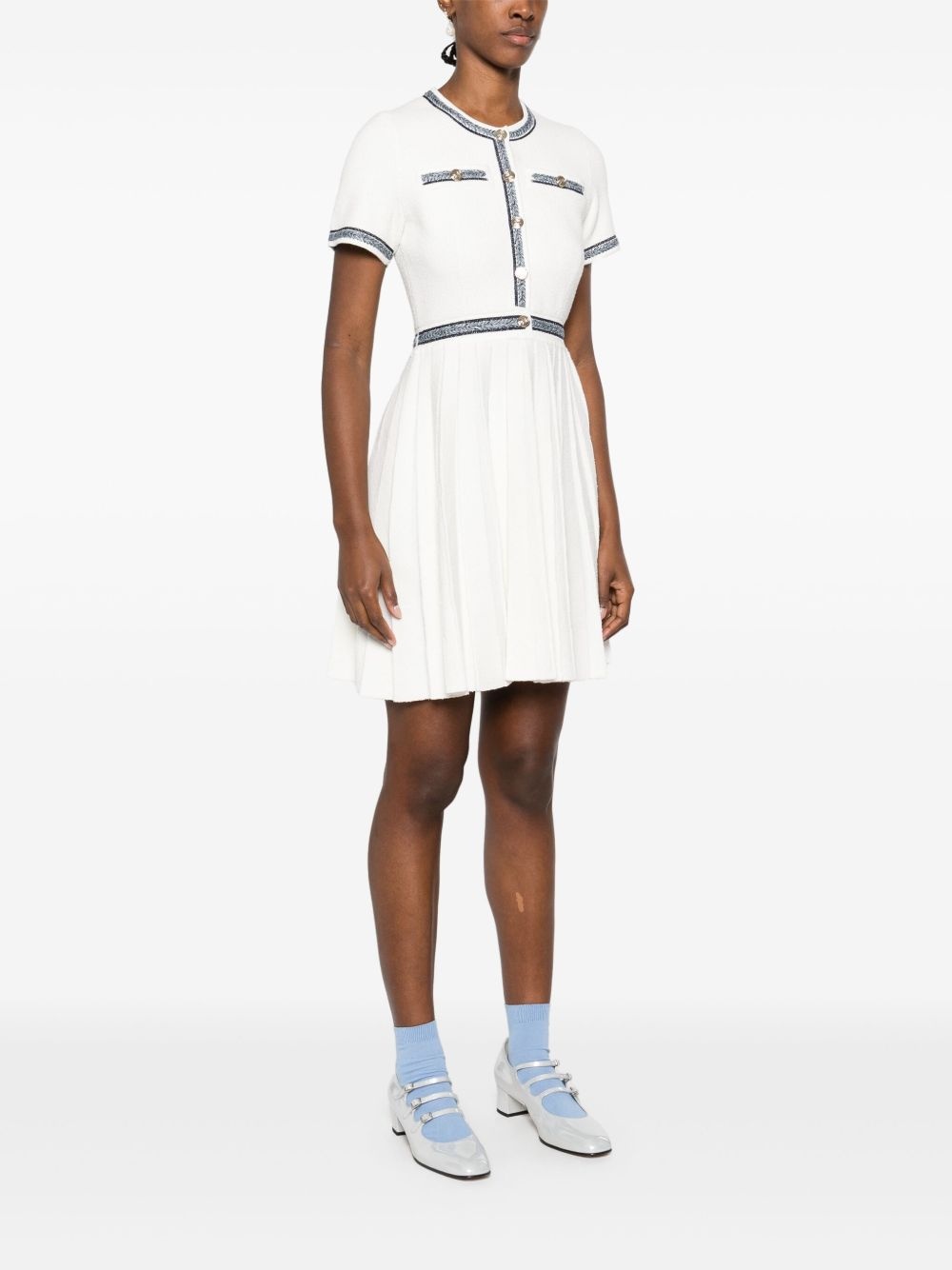 pleated mini dress - 3