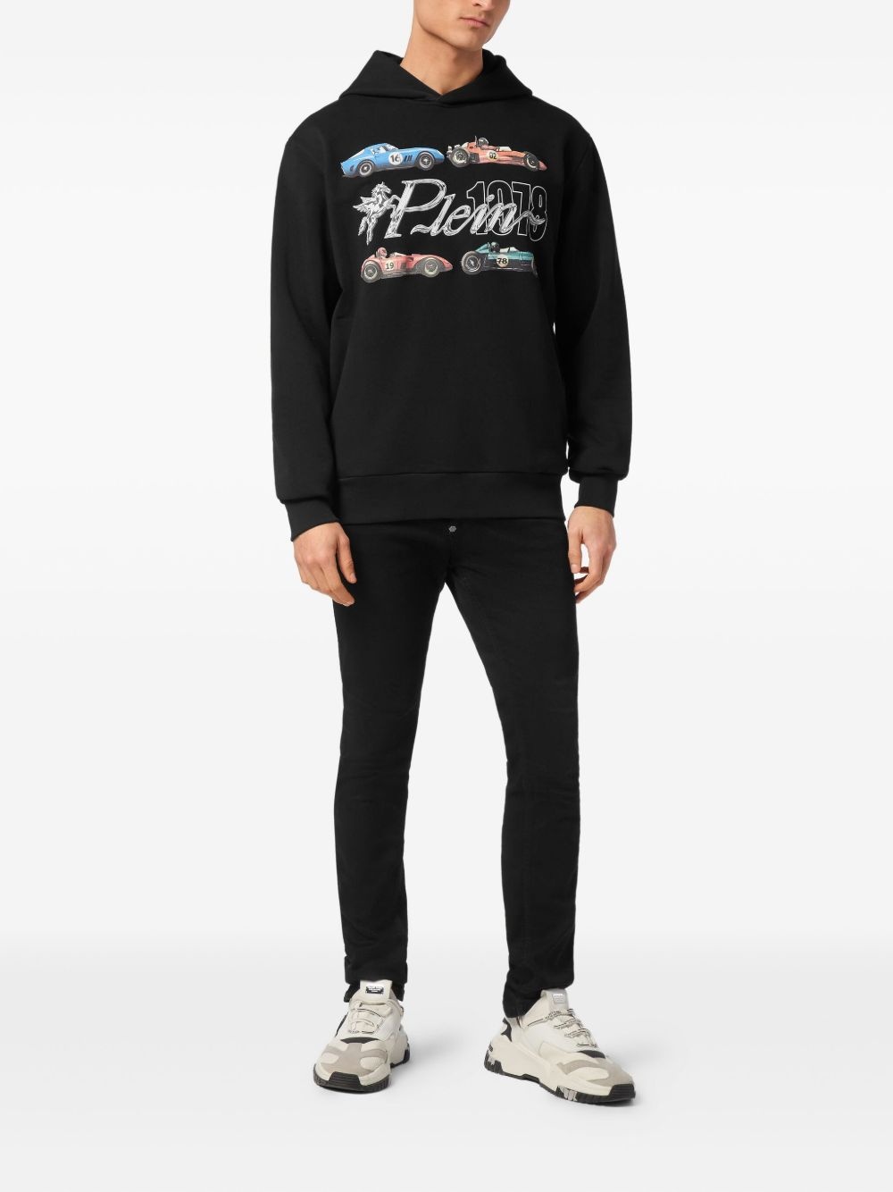 car-graphic hoodie - 2