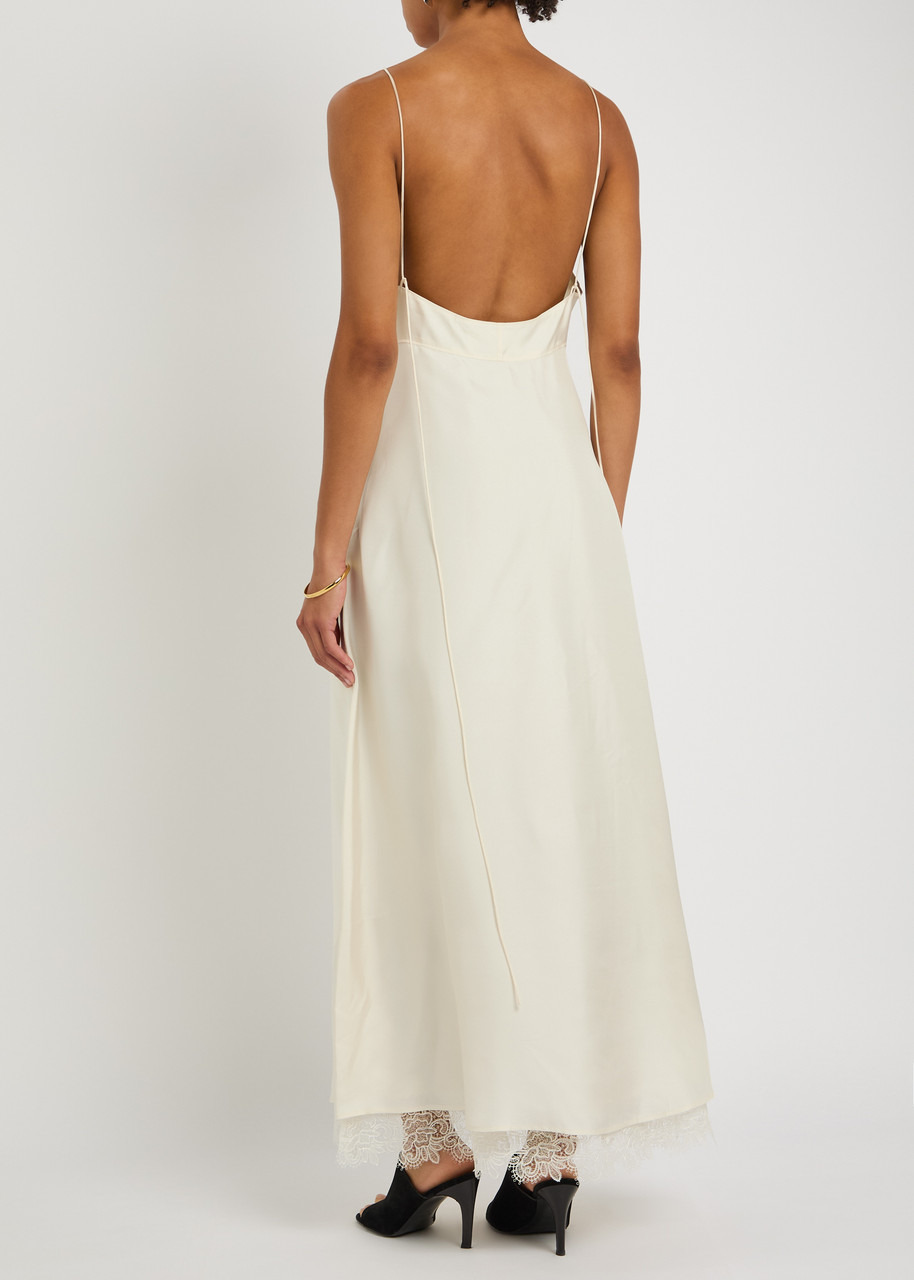 Rohe Lace-hem Silk Maxi Dress - 3