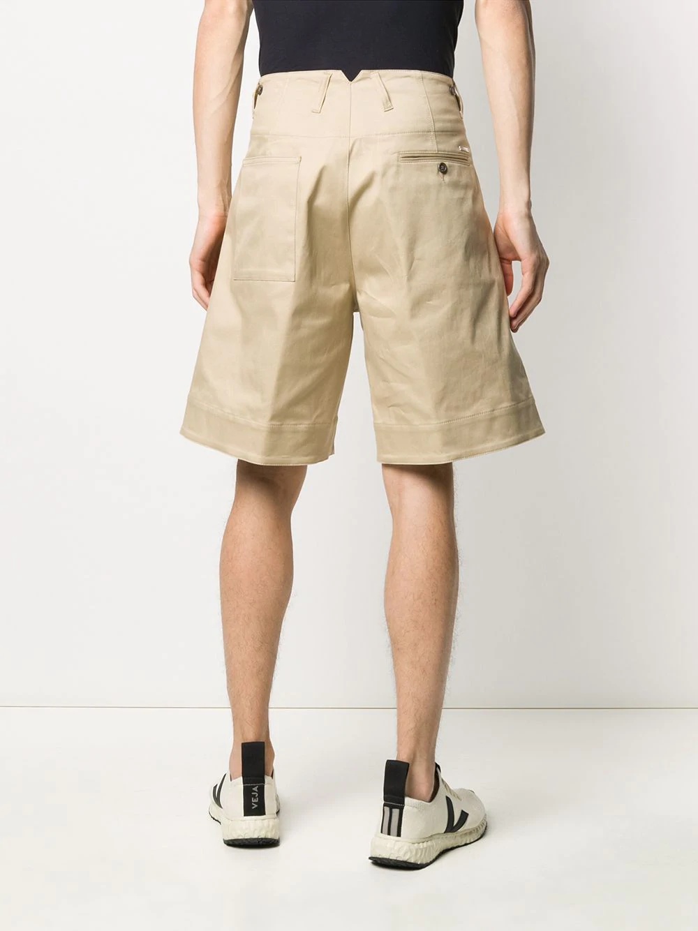 wide-leg chino shorts - 4