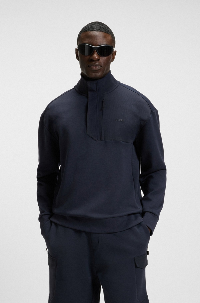 SUPER-STRETCH SWEATSHIRT WITH STORMFLAP DETAIL 2