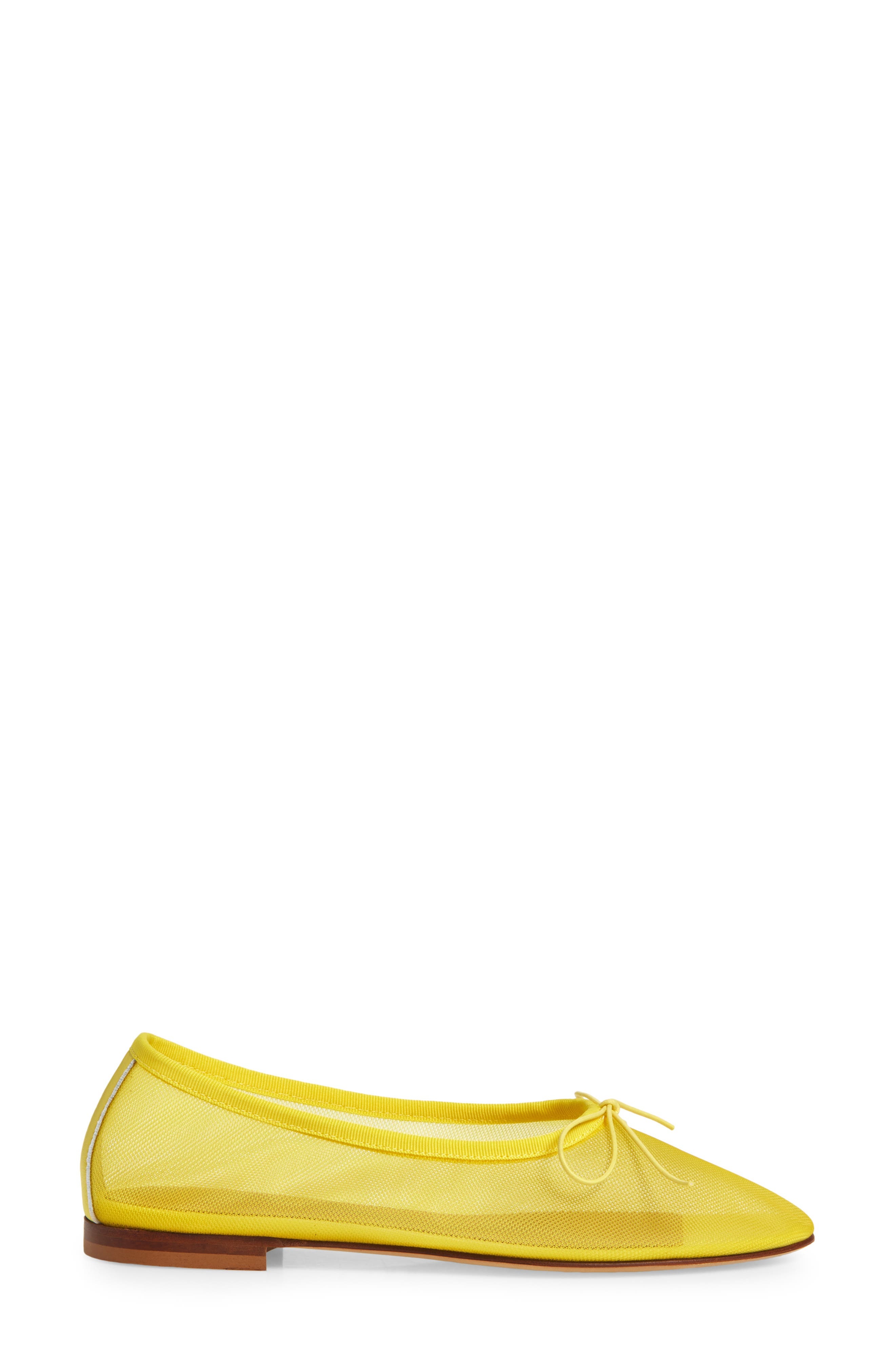 Mansur Gavriel Dream Mesh Ballerina Flat in Bright Yellow at Nordstrom - 3