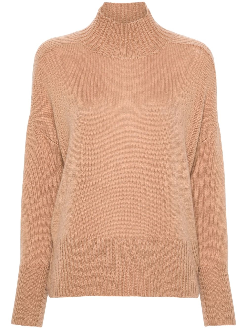mock-neck cashmere sweater - 1