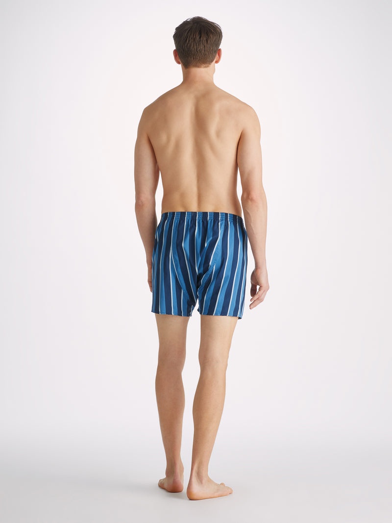 Men's Classic Fit Boxers Royal 220 Cotton Blue - 4