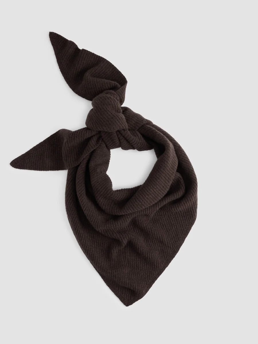 Italian Cashmere Triangle Scarf - 1