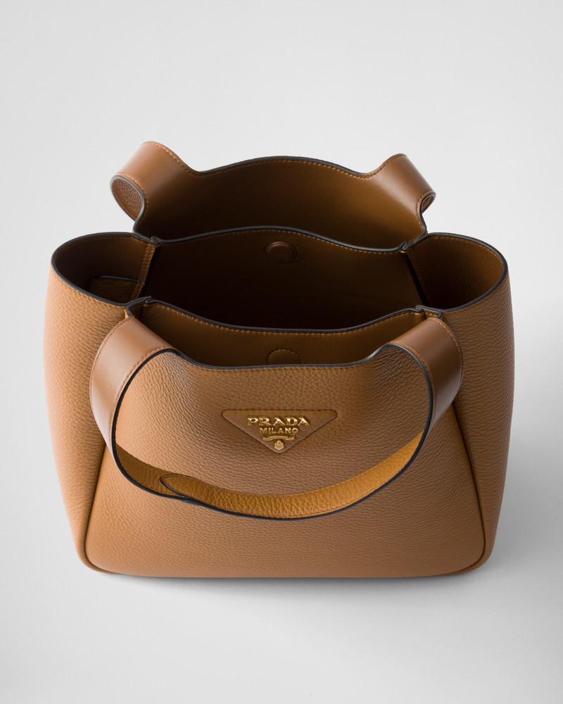 Small leather tote bag 4