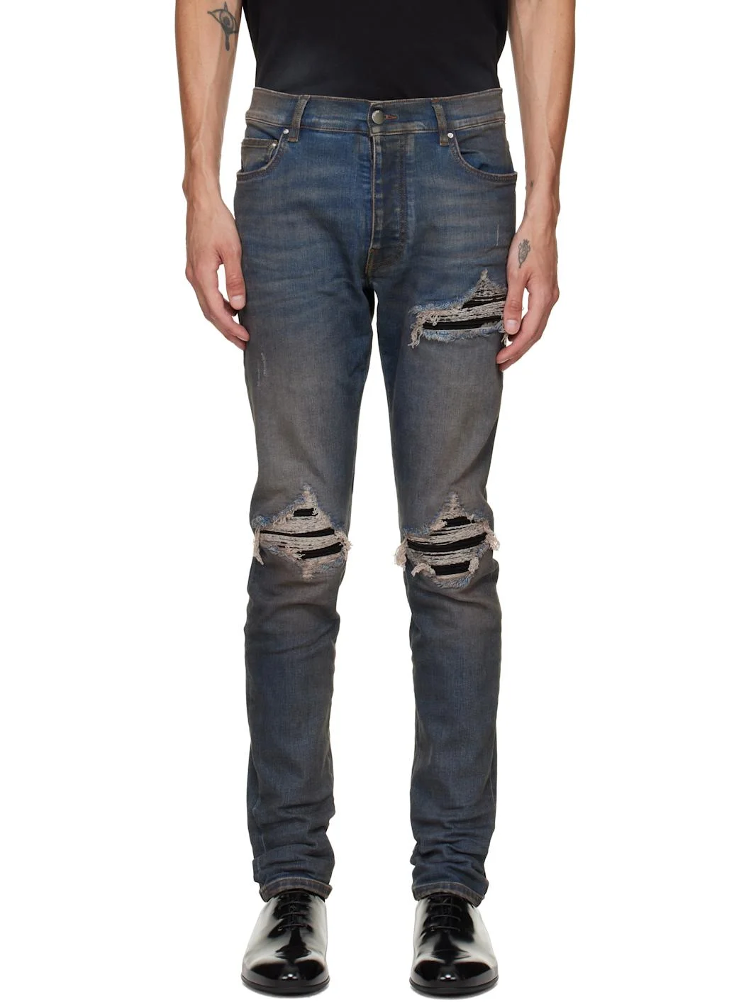 Blue MX1 Ultrasuede Jeans - 1