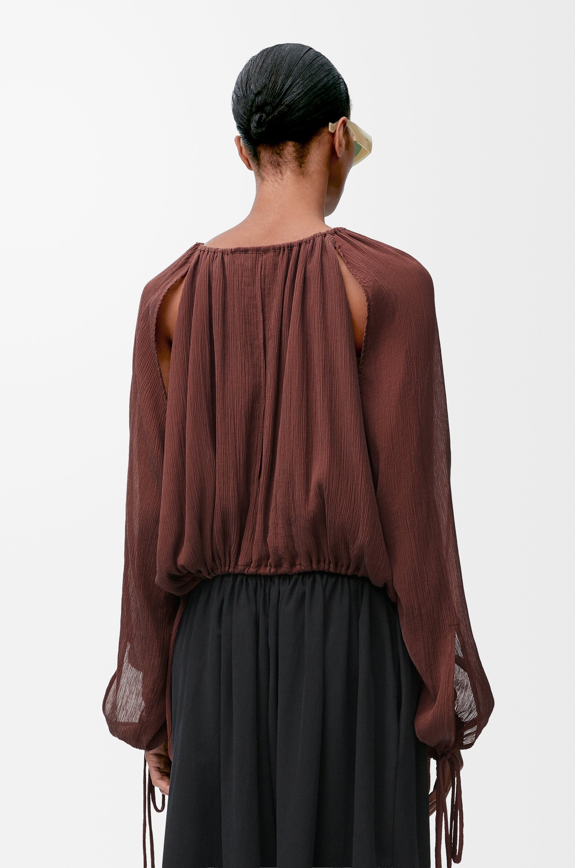 Blouse in cotton and silk - 4