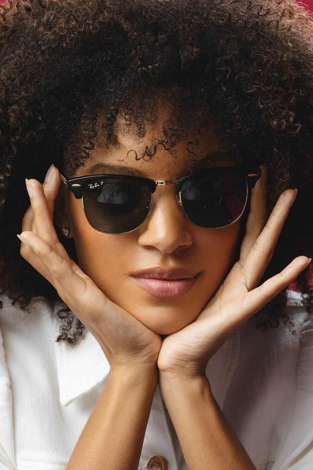 Clubmaster Classic Sunglasses - Polished Black Green - 3