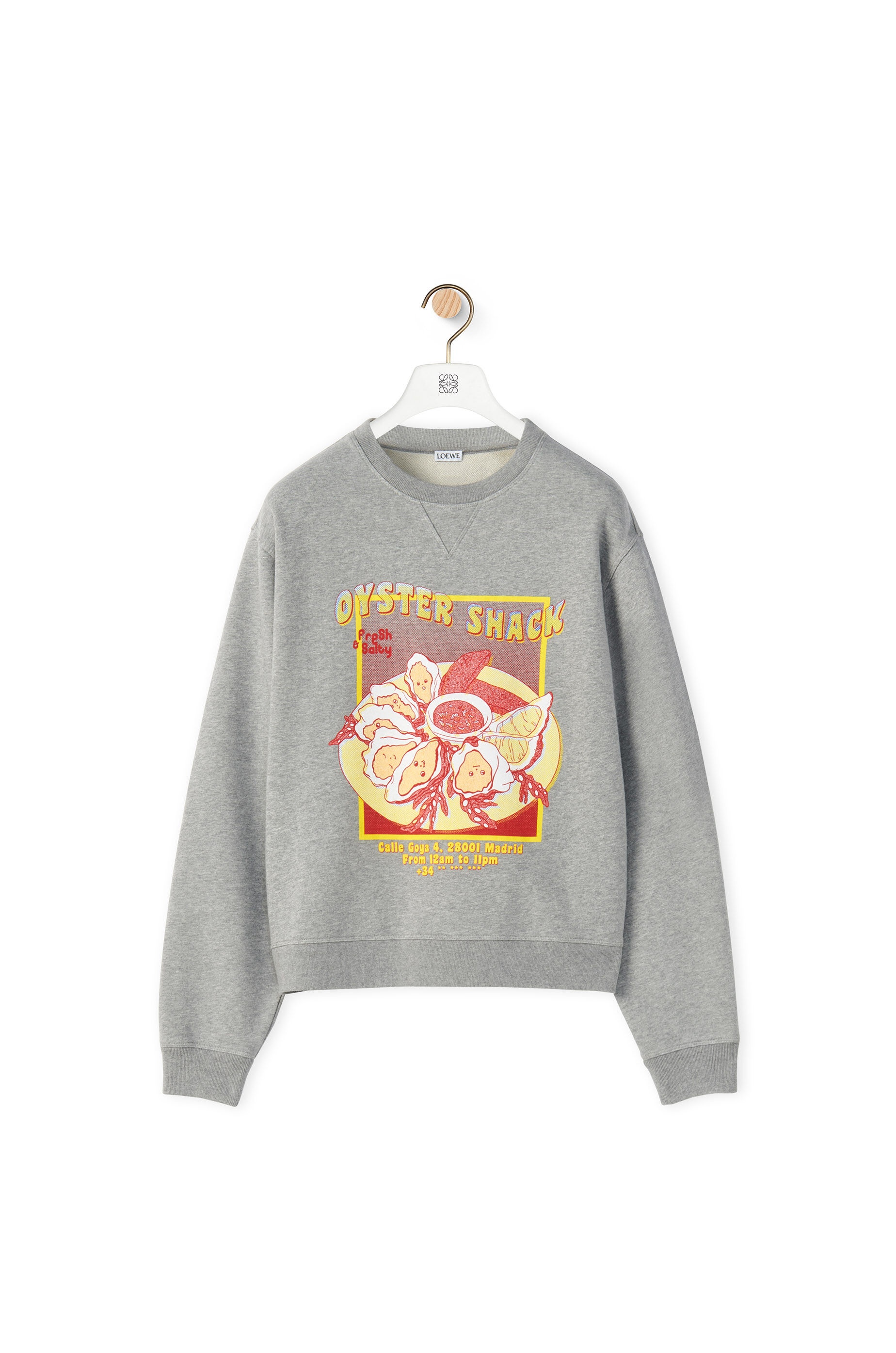 Oysters print sweatshirt in cotton - 1
