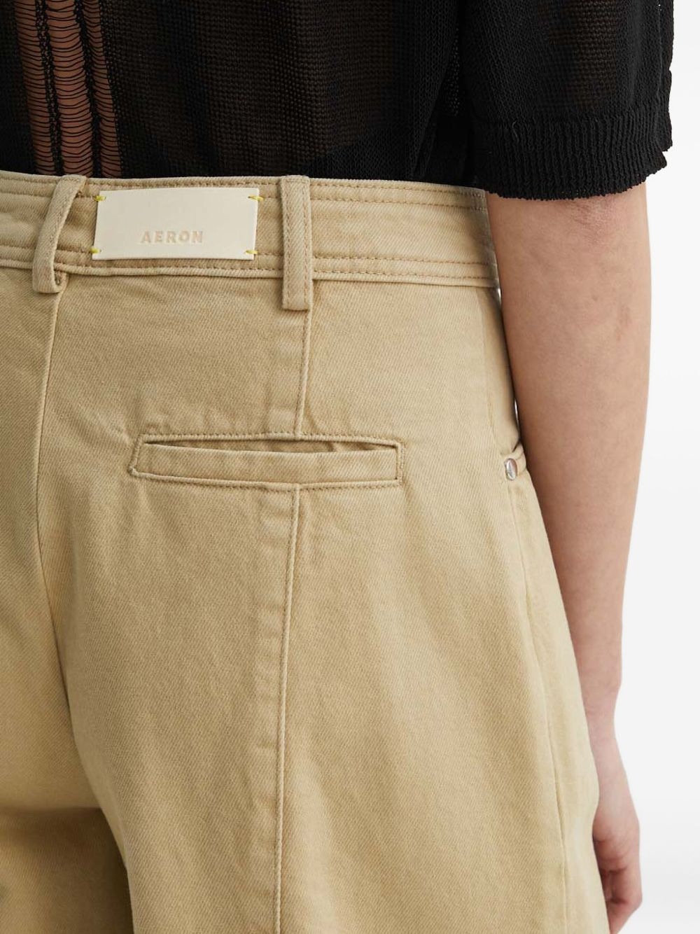 panelled wide-leg jeans - 4