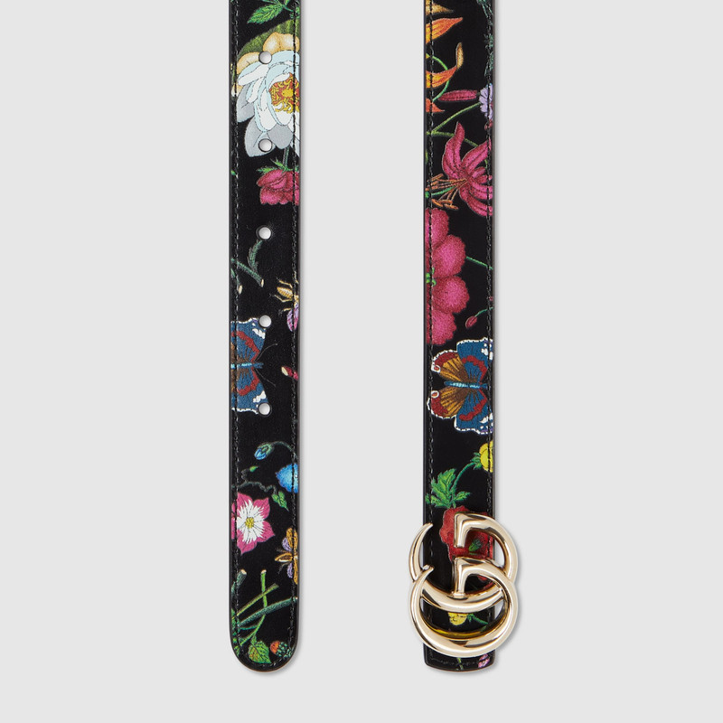 GUCCI Reversible GG Marmont thin belt outlook