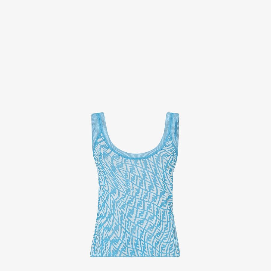 Light blue viscose top - 1