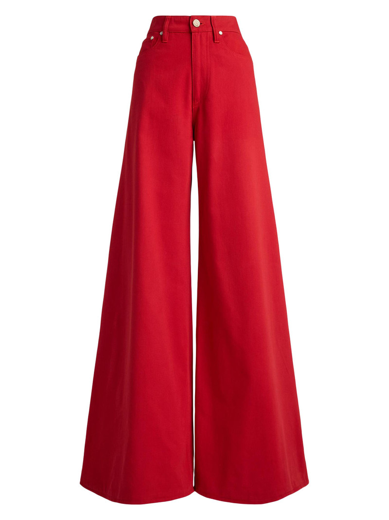 Women's Collen Wide-Leg Jeans - Bright Red 1