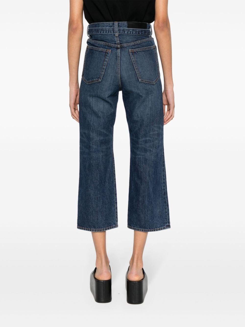 cropped bootcut jeans - 4