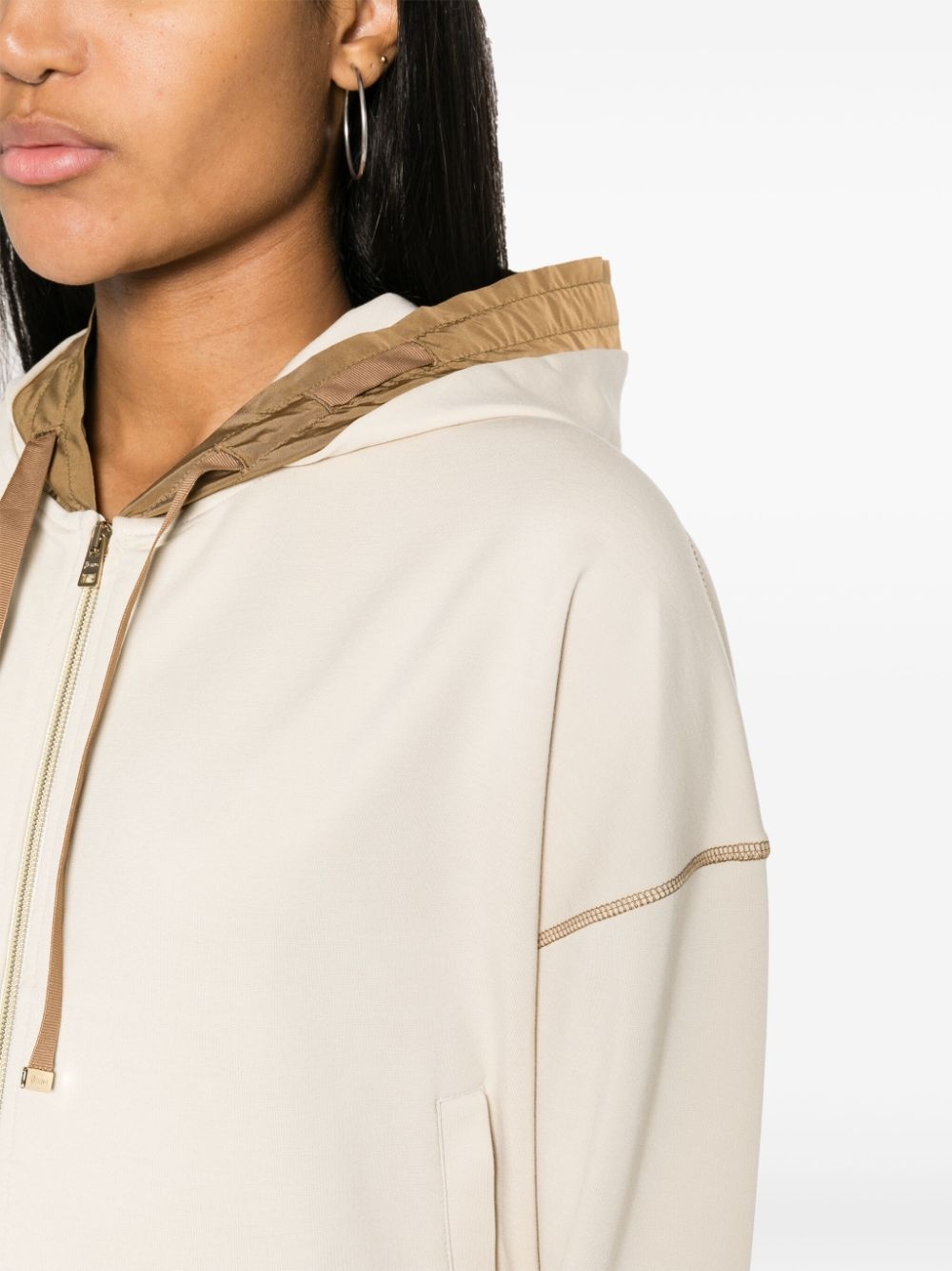 drop-shoulder zipped hoodie - 5