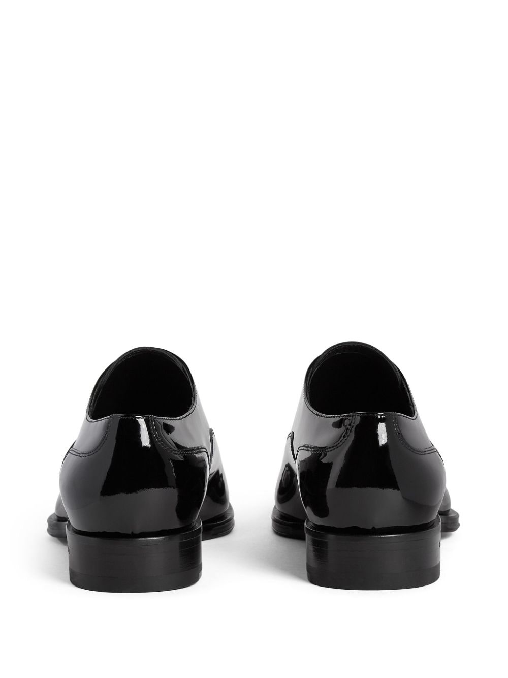 patent leather lace-up shoes - 3