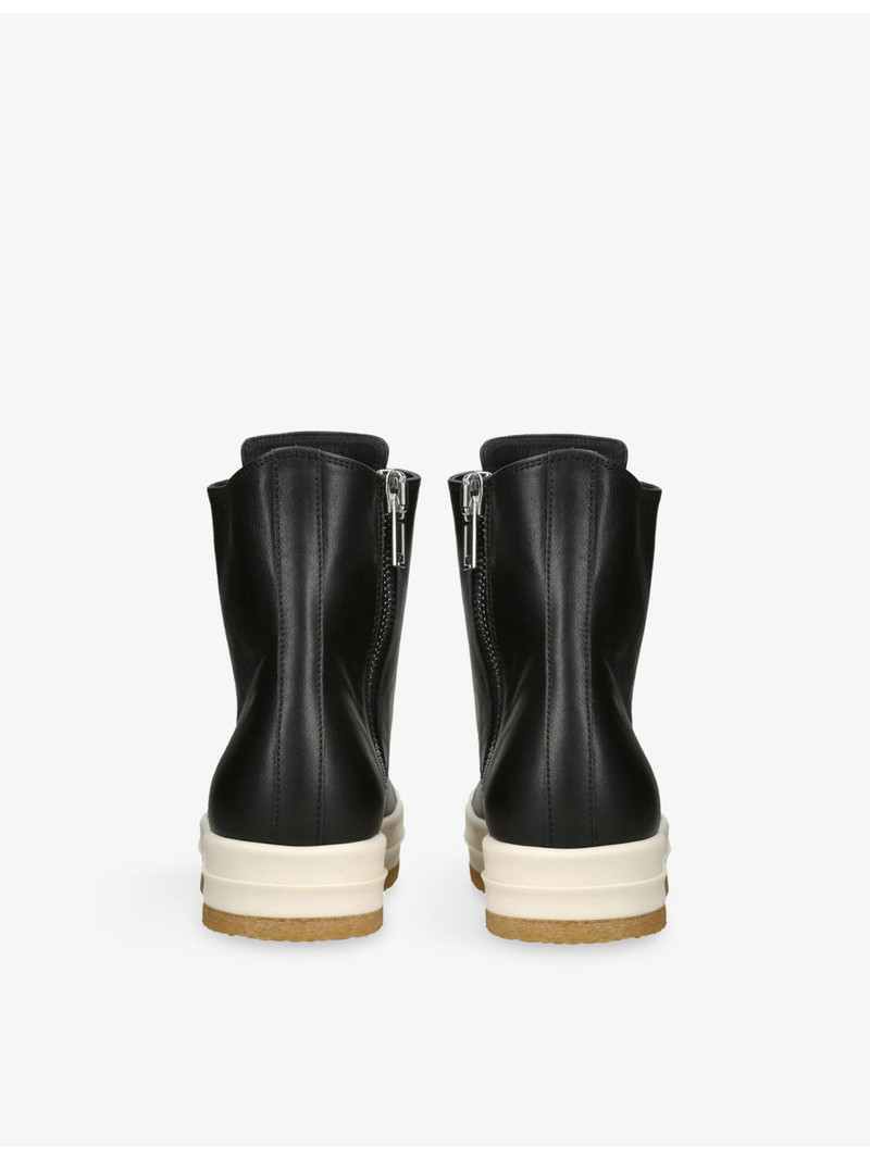 Rick Owens Creep High-Top Leather Trainers outlook