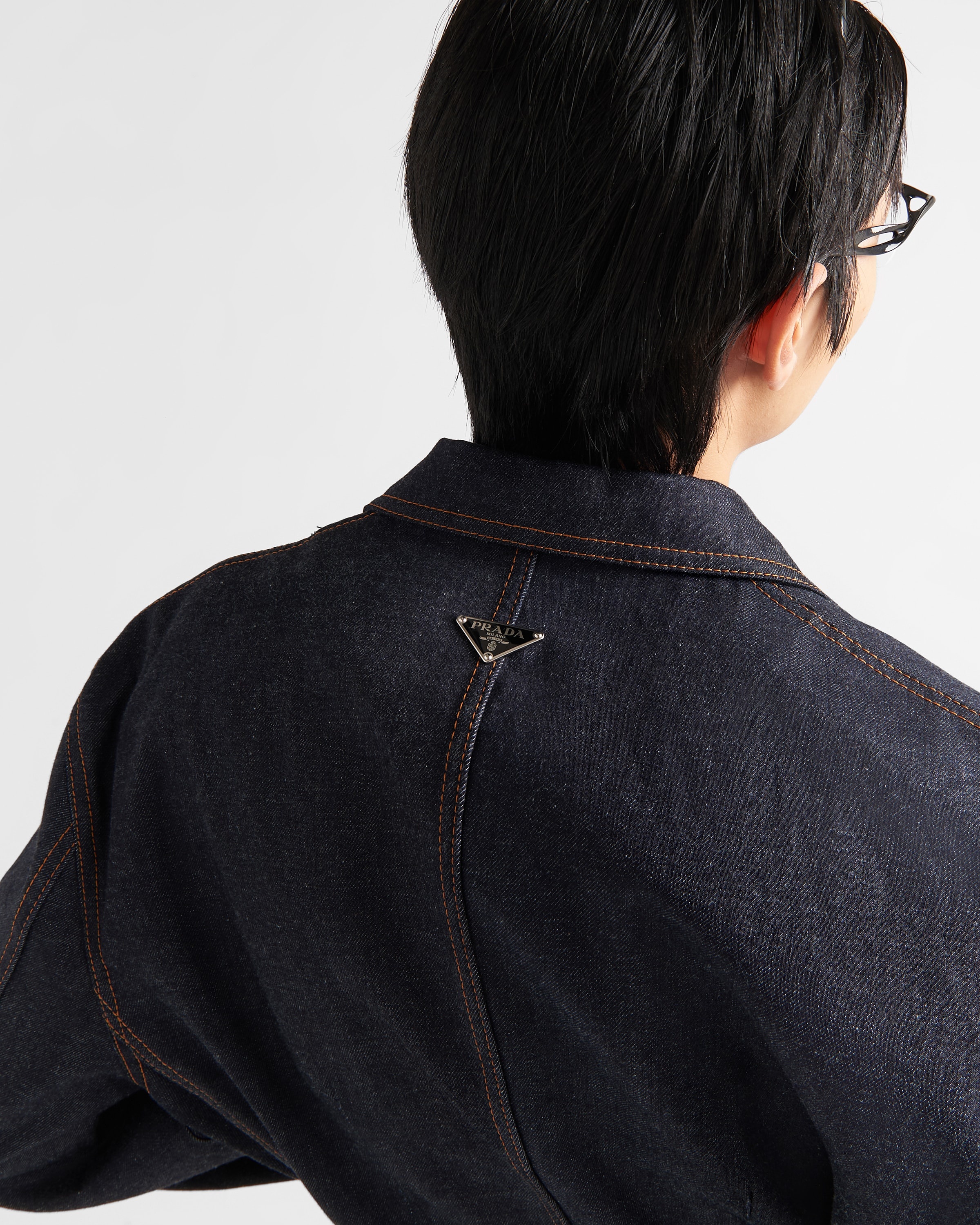 Single-breasted denim jacket - 6
